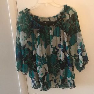 AB Studio 3/4 sleeve blouse